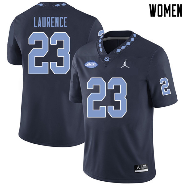 Jordan Brand Women #23 Mason Laurence North Carolina Tar Heels College Football Jerseys Sale-Navy